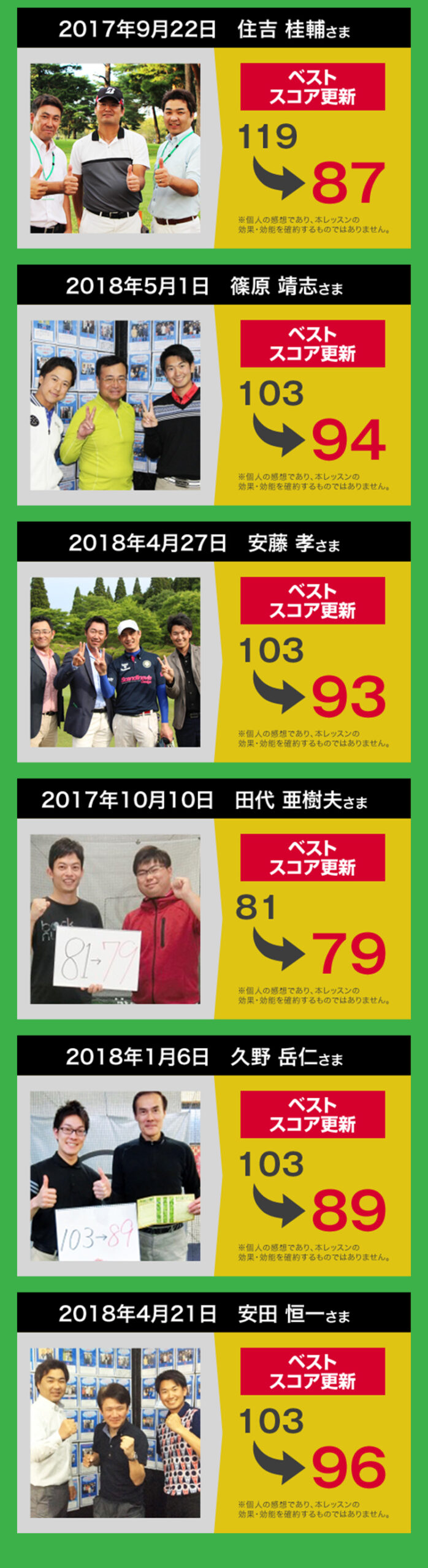 LP制作　ゴルフレッスンスクール　スマホデザイン　05